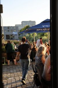 Terras aan het water Amsterdam Noord